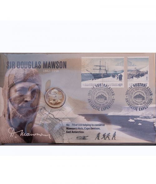 Mawson, Mawson's Huts, Mawson's Huts Foundation, Australia's Antarctic Heritage, Antarctic History, Support Mawson's Huts Foundation, Mawson One Dollar Coin, Collectable Coin,