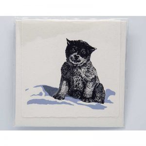 CARD - BLIZZARD PUPPY - PLANE TREE