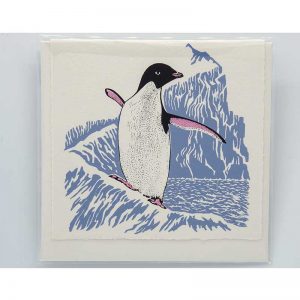 CARD - ADELIE PENGUIN - PLANE TREE