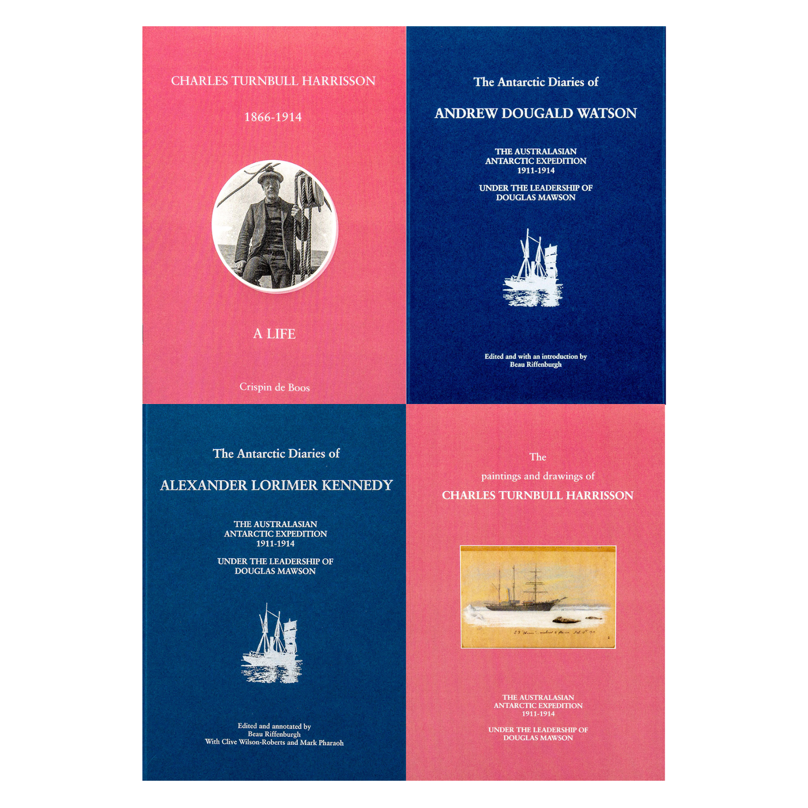 FOLIO OF THREE DIARIES - HARRISSON, KENNEDY & WATSON