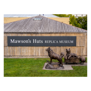POSTCARD HUTS & BRONZE HUSKIES